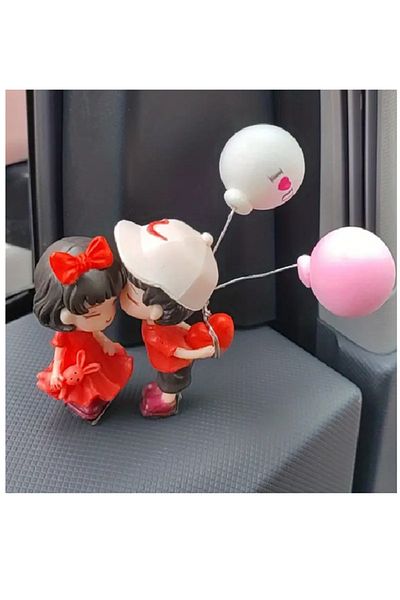 MİNAY HOME Pair Action Figures - Cute Ornament and Car Display Panel