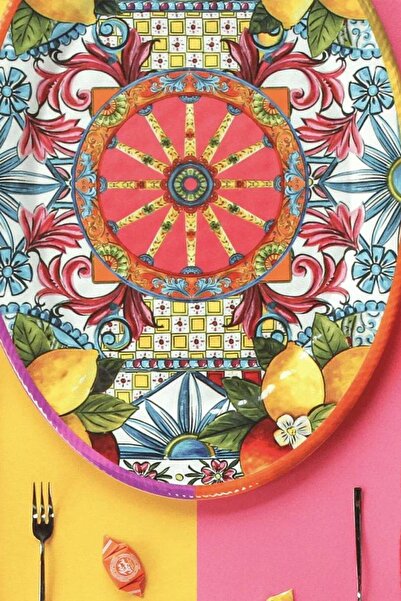 Baci Milano Ortigia Servis Tabağı 50 cm x 30 cm