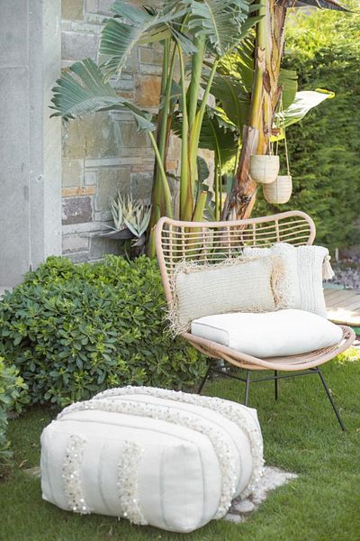 Bohemart Morocco Puff Handmade Punch Linen