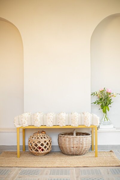 Bohemart Boho Bench Puf Elişi Keten