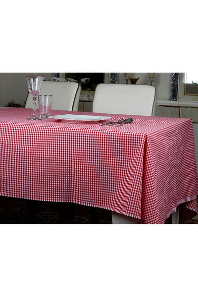 denizli hatırası Piti checkered 170x170 cm square red tablecloth