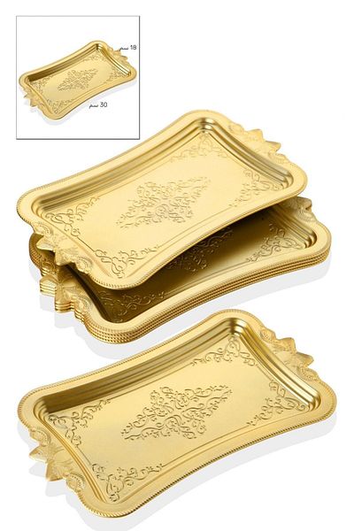 Queen’s Kitchen 6 Coffee Serving Trays (plastic)
