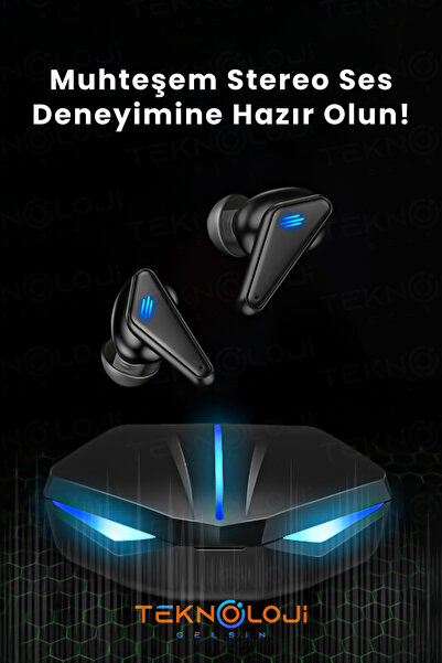 Teknoloji Gelsin Kulaklık Bluetooth Kablosuz Oyuncu Kulak İçi Mikrofonlu