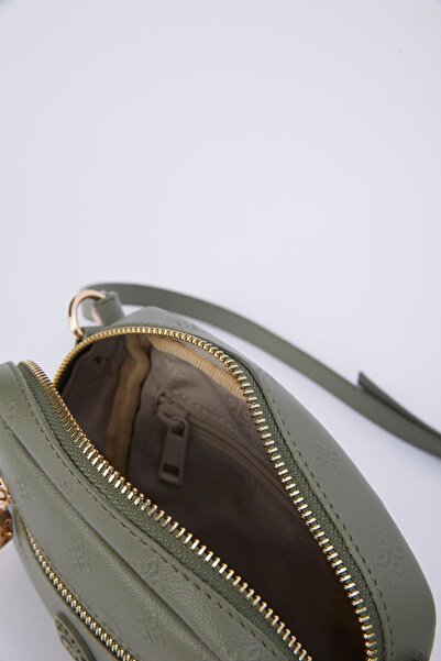 Pierre Cardin Grüne Damen-Umhängetasche mit Aufdruck 05PO22Y1566-1