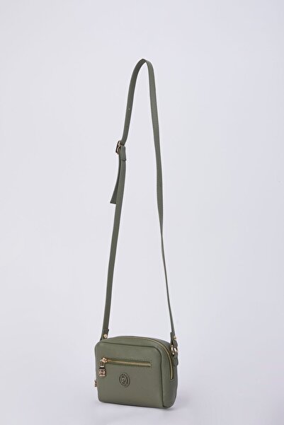 Pierre Cardin Grüne Damen-Umhängetasche mit Aufdruck 05PO22Y1566-1