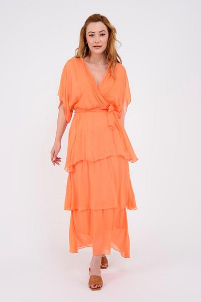 Park Moda 6102 Spello Waist-Tied Silk Dress
