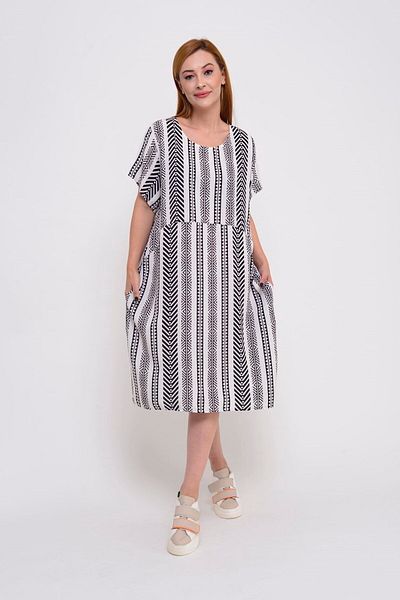 Park Moda An10258 Rochie scurtă cu model bandă