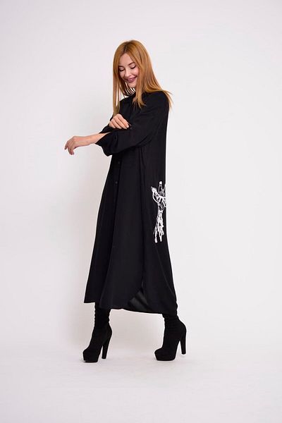 Park Moda An10467 Φόρεμα με στάμπα καμηλοπάρδαλης