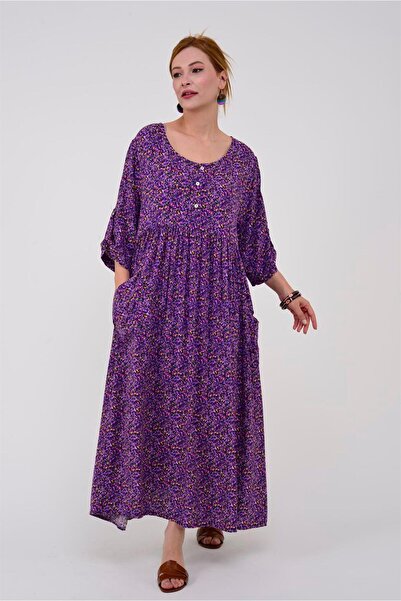 Park Moda An164 Çıtır Çiçek Desen Elbise