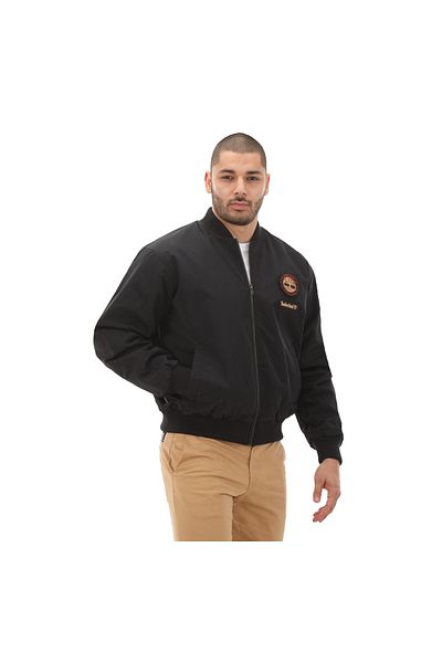 Timberland Ανδρικό μπουφάν Timberland Bomber - Σήμα Σεληνιακής Πρωτοχρονιάς, Μαύρο