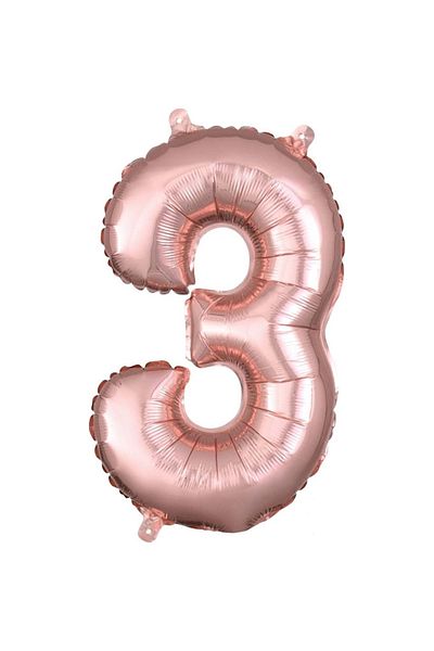 Kavalingo Rose Gold Foil Balloon - 34 Inch 75 Cm, Set of 3