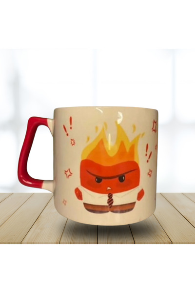 Toum كوب الوجه المقلوب بالغضب الأبيض