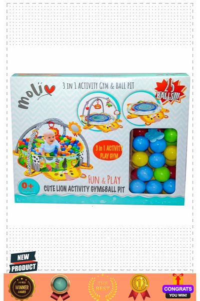OMZ Mol-062 Mol-093 Boxed Play Mat with 2 Assortment Balls and Pool - Asia Toy Girl and Boy Game