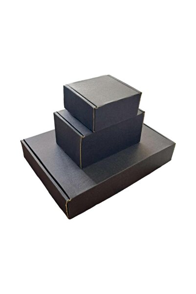KOLİ KOLAY 27x20x5cm Siyah Kilitli E-Ticaret Kutusu 10 Adet