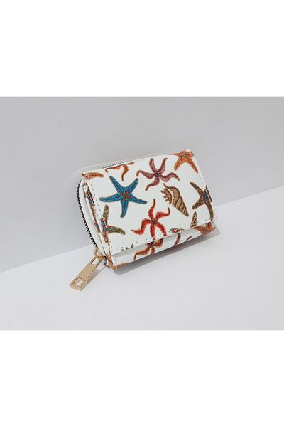 renkli çiçekler Octopus Patterned 11x8 CM Children's Wallet