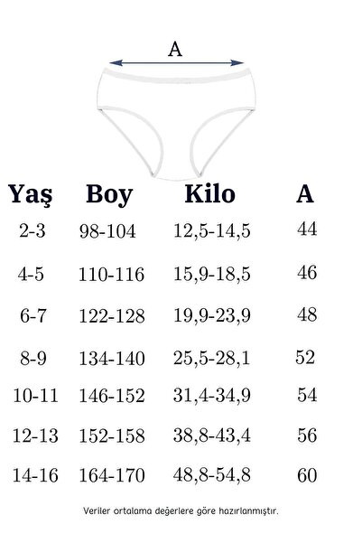 Miss Blue Moon Chiloți imprimați colorați pentru fete 6 bucăți 6115
