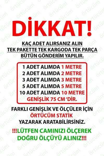Örtücüm 75 Cm X 1 Metre Buzlu Statik Yapışkansız Kumlama Desenli Cam Folyo Ev Ofis Balkon Duşakabin Film