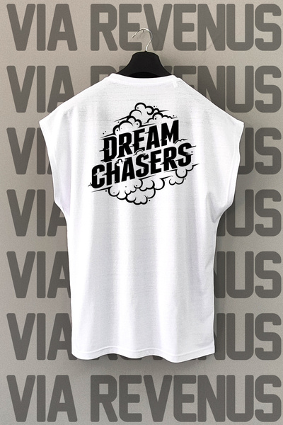 Vordevia Bela sportska majica "Lovci na snove" - Leđa Štampano, Bez rukava