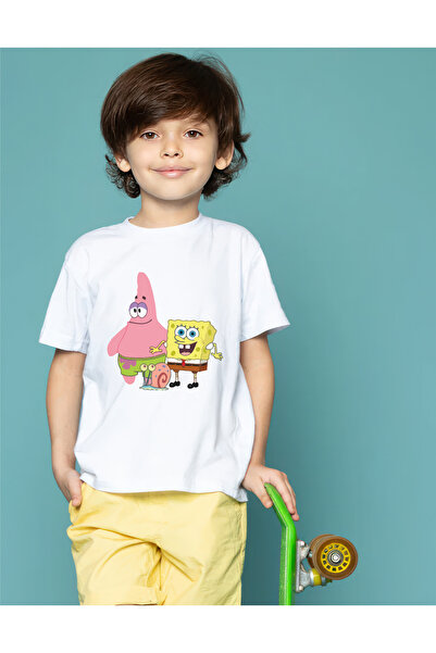 oneagılyazı SUNGER BOB Baskılı Çocuk Tshirt BARBIE