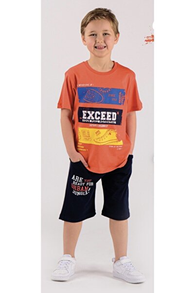 DMB BOYS & GIRLS بدلة برتقالية للأولاد مزدوجة