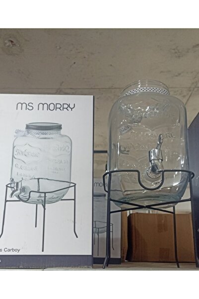 konak züccaciye Cam Sebil Musluklu 4L  Standlı