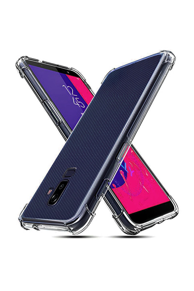 Molly Samsung Galaxy A6 PLUS İçin Köşeleri Takviyeli Antişok Şeffaf Silikon K...