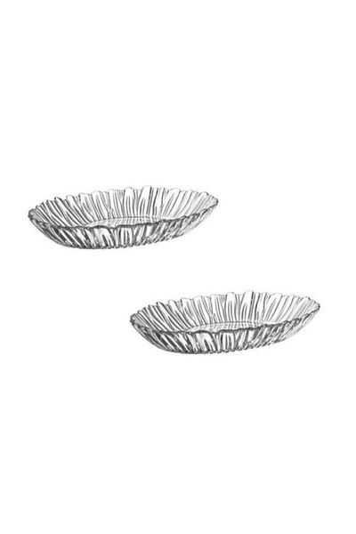 Paşabahçe Aurora Service Boat Plate -2 Pcs Glass Boat Plate 10546
