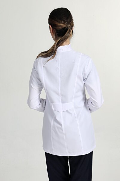 BAŞAK Ceket Boy Beyaz Gömlek Yaka Doktor Hemşire Öğretmen Önlüğü