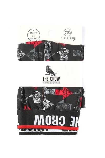 The Crow Tc 1908 Regular Fit Printed Πολύχρωμα Ανδρικά Μπόξερ