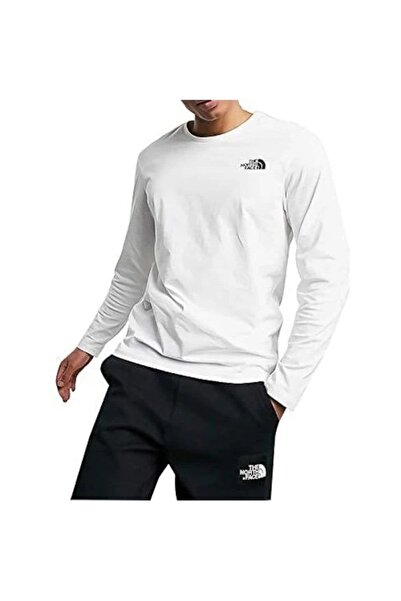 THE NORTH FACE M L/s Easy Tee - Eu Beyaz Erkek Tshirt