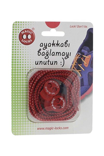 Nike Magic Locks Kırmızı Elastik Ayakkabı Bağcığı