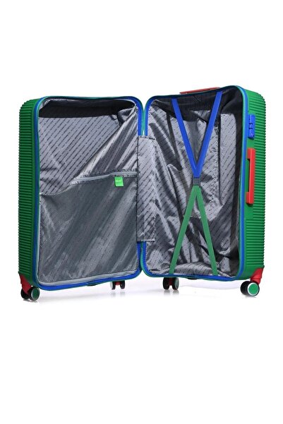 Benetton Trolley 70 Cm Yeşil Unisex Valiz