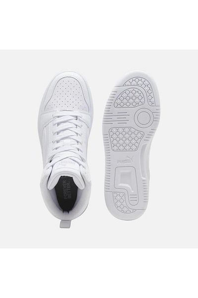 Puma Pantofi casual pentru copii Rebound V6 Mid Jr WHITE