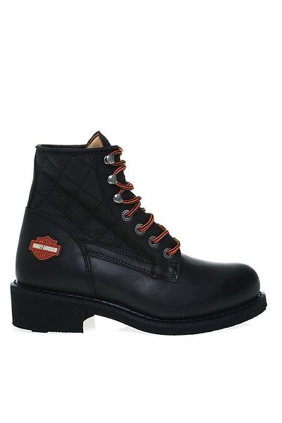 Harley Davidson Νέες ανδρικές μπότες Worker Mid Μαύρο-μαύρο