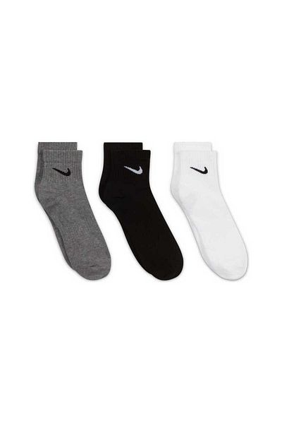 Nike U NK EVERYDAY LTWT ANKLE 3PR Black-White Men's Socks