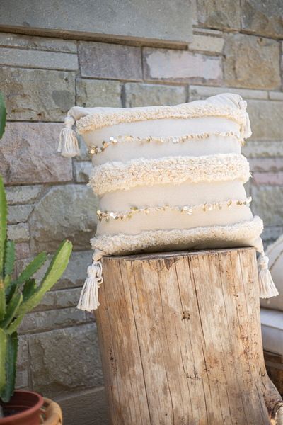 Bohemart Morocco Pillow Punch Kcapk Handcrafted Linen Throw Pillow Filled Design