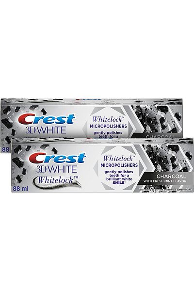CREST 3D White Whitelock Micropolishers Toothpaste with Charcoal Peppermint Flavor 88ml? DuaLPack