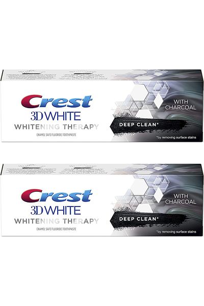 CREST Toothpaste 3D Whitening Charcoal 75ml x 2PCS