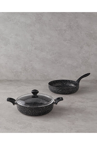 English Home Granada Black Aluminum 3 Piece Cookware Set