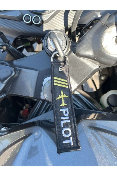 Yeles Pilot Biker Fabric Keychain