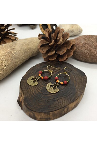 Porsuk Alternatif أقراط هيبي بوهيمية أصلية مصنوعة يدويًا