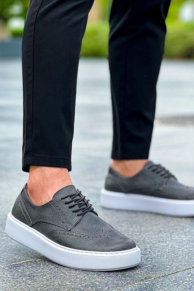 Joy Man J149 Change Over - Orthopedic Sole Casual Ανδρικά Κλασικά Παπούτσια CBT Anthracite