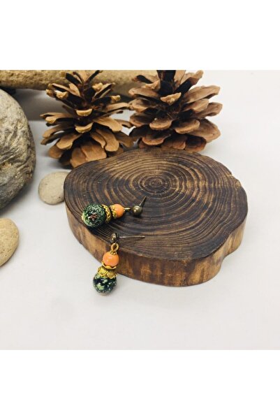 Porsuk Alternatif El Yapımı Etnik Otantik Hippi Bohem Küpe