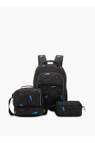 LBL by Shoexpress طقم حقيبة ظهر مطبوعة 3 قطع - 41x15x29 سم