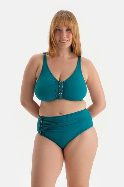 Dagi Grünes Bikinihöschen mit hoher Taille