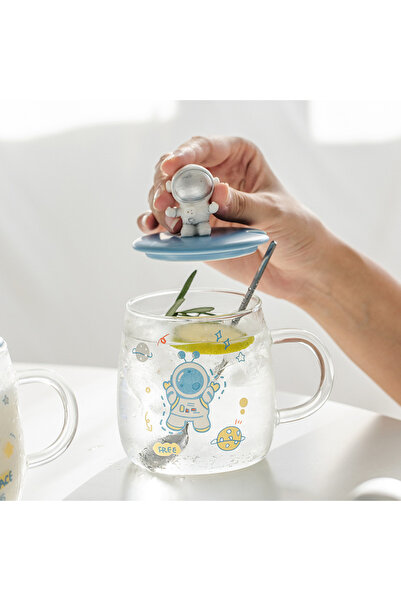 Livava Astronaut Glass Mug, 12X7.5