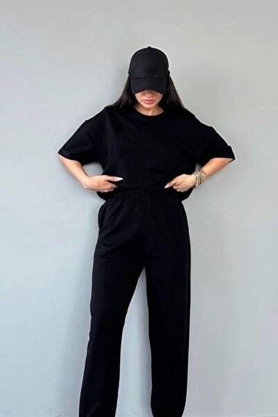 BayBayan Ženska letnja pidžama kratkih rukava okrugla kragna Oversize kroj