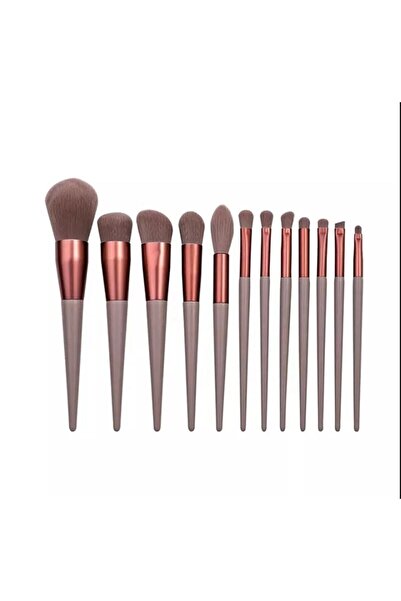 MAQYA Cosmetics مجموعة فرش فيكس مكونة من 13 قطعة باللون الوردي