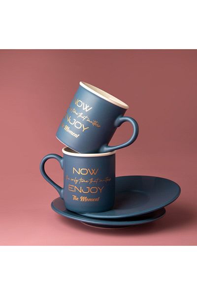 Jumbo Joy Blue Coffee Cup Set