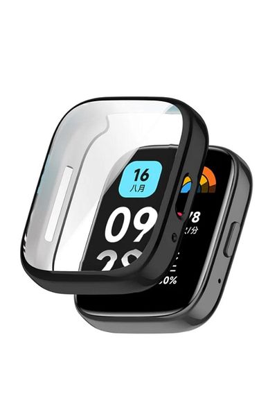 Ekoodukkan حافظة سيليكون أمامية مغلقة من السيليكون للحماية الكاملة لساعة Xiaomi Redmi Watch 3